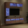 vidaXL TV Cabinet Wall-mounted 7 pcs Artisan Oak Engineered Wood