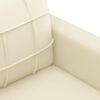 vidaXL Sofa Set Cream 75% polyvinylchloride, 20% polyester, 5% cotton
