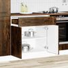 vidaXL Kitchen Base Cabinet Smoked Oak Engineered Wood Standard
