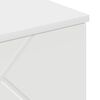 vidaXL Bathroom Cabinet High Gloss White 11.81 x 12.40 x 24.02 in