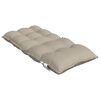 vidaXL Lowback Chair Cushion Set of 2 Taupe Oxford fabric, PP hollow fiber