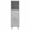 vidaXL Bathroom Furniture Set Concrete grey Engineered wood, iron Standard