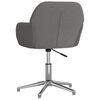 vidaXL Office Chair Light grey Polyester, Metal, Plywood Compact