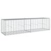 vidaXL Gabion Basket Silver Galvanized Iron 78.7 x 19.7 x 19.7 in