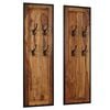 vidaXL Coat Rack Acacia wood with natural grain patterns