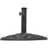 vidaXL Umbrella Stand Black and green Cast iron Standard