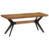 vidaXL Dining Bench Natural Wood Solid Acacia Wood Medium Durable