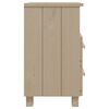 vidaXL Bedside Cabinet Honey Brown Solid Pine Wood Medium