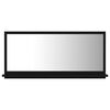 vidaXL Bathroom Mirror Black 31.5"x4.1"x14.6" Engineered Wood
