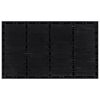 vidaXL Door Mat Black Rubber and Coir 18 x 30 in Rollable Door Mat
