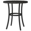 vidaXL Bistro Set Black Poly rattan, Powder-coated steel, Polyester