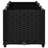 vidaXL Raised Bed Black Polypropylene 47.2x15.7x15.0 in Durable