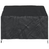 vidaXL Garden Bench Cover Black 52.8" x 27.6" x 25.6" / 37" 600D fabric