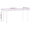 vidaXL Garden Dining Set Black