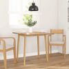 vidaXL Dining Table Natural Solid Wood Rubber