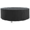 vidaXL Outdoor Furniture Cover Black 279 x 279 x 71 cm 210D fabric