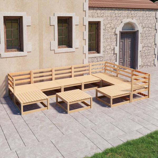 vidaXL Garden Lounge Set Pine Solid pinewood Medium Modular