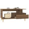 vidaXL Coffee Table Brown Oak Engineered wood 35.4x19.3x17.7 in