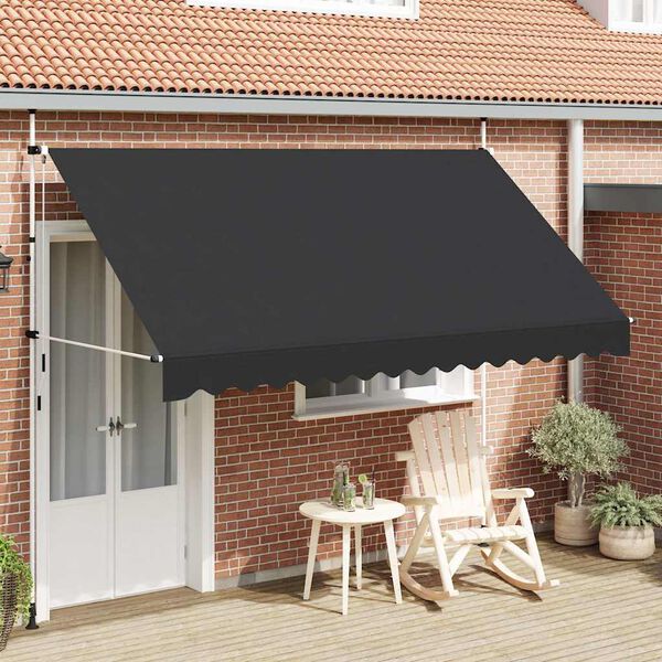 vidaXL Retractable Awning Anthracite