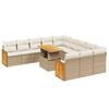 vidaXL Garden Sofa Set Beige