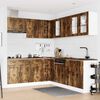 vidaXL Kitchen Cabinet Set Smoked Oak Engineered wood Large