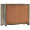 vidaXL Side Cabinet Grey and brown Solid mango wood, MDF