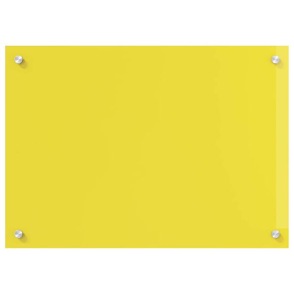 vidaXL Kitchen Backsplash Yellow 27.56 x 19.69 x 0.24 in