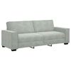 vidaXL Sofa Set Light grey Velvet 2-seater and 3-seater Sofa Set