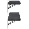 vidaXL Wall Shelf Black Stainless steel with black coating