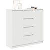 vidaXL Sideboard White Engineered wood Large Sideboard Rectangular