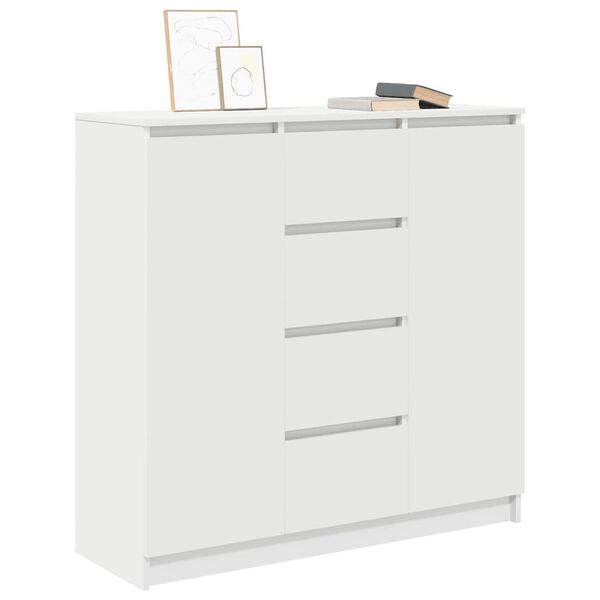 vidaXL Sideboard White Engineered wood Large Sideboard Rectangular