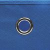 vidaXL Storage Box Set of 4 Blue Non-woven fabric 11.0x11.0x11.0 in
