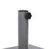 vidaXL Parasol Base Dark Grey Wood look 17.72 x 17.72 x 12.40 in