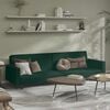 vidaXL Sofa Bed Dark Green Velvet (100% polyester), Wood, Foam Large