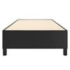 vidaXL Bed Frame Black Faux leather, plywood, engineered wood Twin