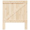vidaXL Headboard Natural Pine Solid pine wood Twin Durable Headboard