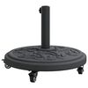 vidaXL Parasol Base Black Ø38-48 mm Polyethylene, concrete, and iron