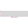 vidaXL Rug Natural Bamboo, Polypropylene 31.5x157.5 in Rug Rectangular