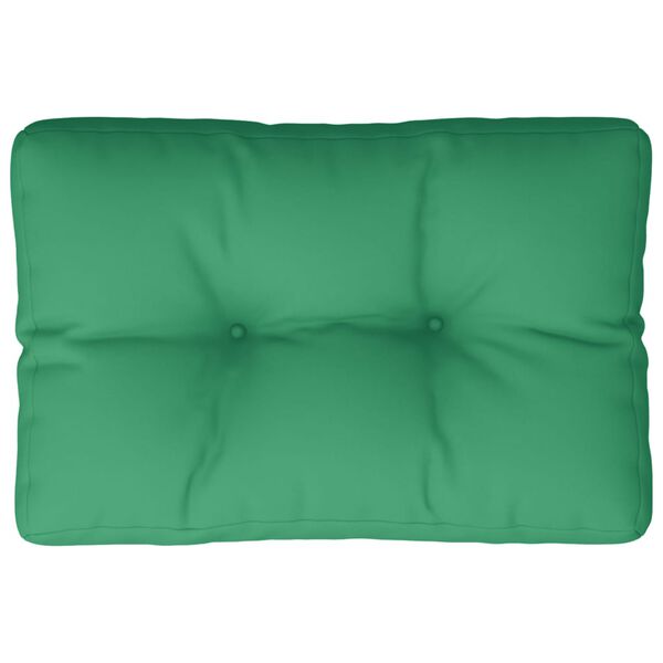 vidaXL Pallet Cushion Green 100% Polyester 23.6" x 15.7" x 4.7