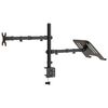 vidaXL Monitor Mount Black Steel VESA 75/3.94 "