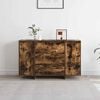 vidaXL Sideboard Smoked Oak 47.24 x 16.14 x 29.53 in Engineered Wood