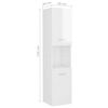 vidaXL Bathroom Furniture Set High gloss white Engineered wood, acrylic