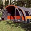 vidaXL Family Tent Tunnel 8-Person Gray Waterproof
