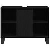 vidaXL Bathroom Cabinet Black 31.50 x 12.99 x 23.62 in Engineered Wood