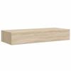 vidaXL Drawer Shelf Set of 2 Oak MDF, Metal Medium Appealing Design