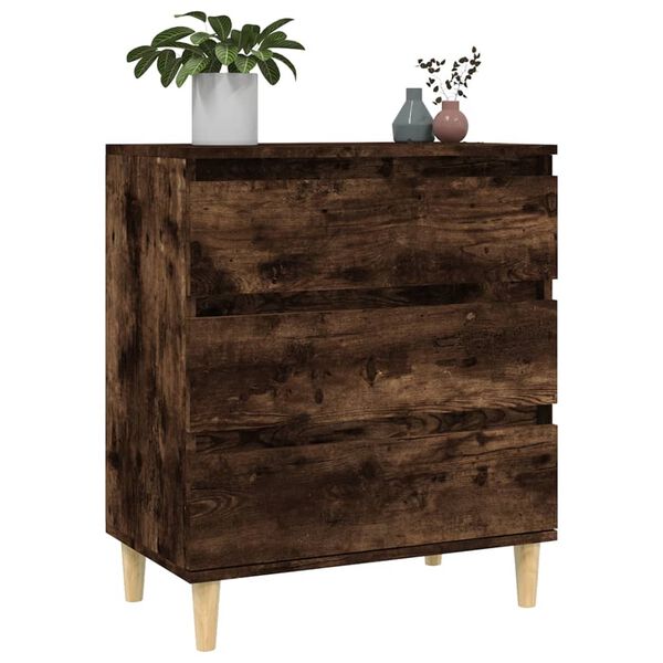 vidaXL Sideboard Smoked oak Engineered wood Medium Sideboard