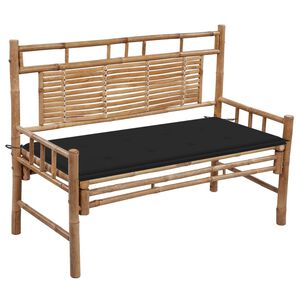 vidaXL Garden Bench Bamboo 47.2 in length Waterproof materials