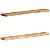 vidaXL Wall Shelves 2 pcs 39.4"x7.9"x1.4" Solid Wood Acacia