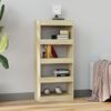 vidaXL Book Cabinet Sonoma oak Engineered wood Medium Book Cabinet