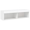 vidaXL TV Stand with LED Lights White 39.4"x11.8"x11.8"